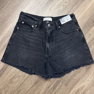 Abercrombie & Fitch Black Jean Shorts